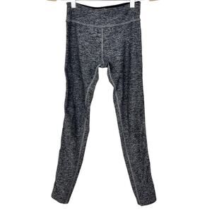 Beyond Yoga Gray Spacedye Black Mesh Side Leggings S Mid-Rise